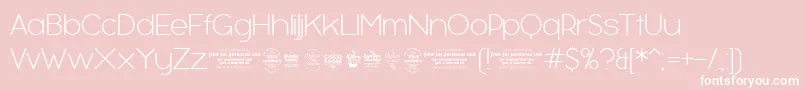 BubbleboddyExtralighttrial Font – White Fonts on Pink Background
