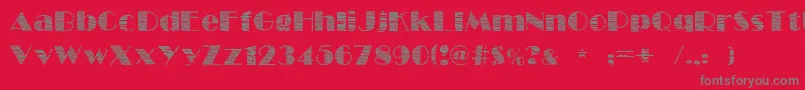 FollowScratch Font – Gray Fonts on Red Background