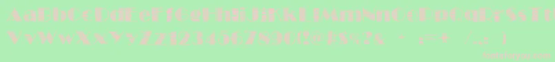 FollowScratch Font – Pink Fonts on Green Background