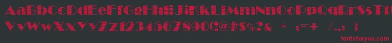 FollowScratch Font – Red Fonts on Black Background