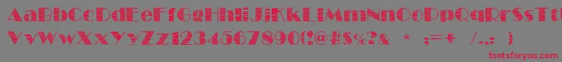 FollowScratch Font – Red Fonts on Gray Background
