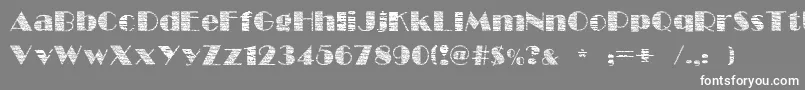 フォントFollowScratch – 灰色の背景に白い文字
