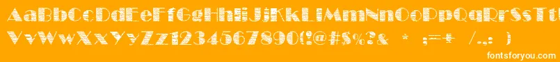 FollowScratch Font – White Fonts on Orange Background