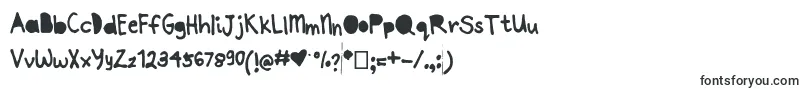 Шрифт Joannepapercut – определенные шрифты