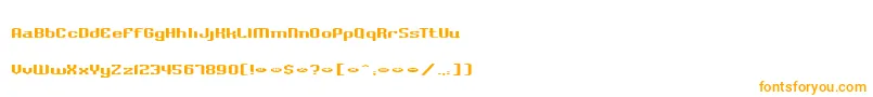 Шрифт BadlocicgCompression – оранжевые шрифты
