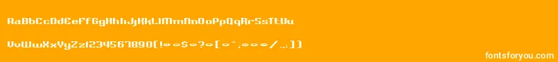 More about BadlocicgCompression Font BadlocicgCompression Font – White Fonts on Orange Background