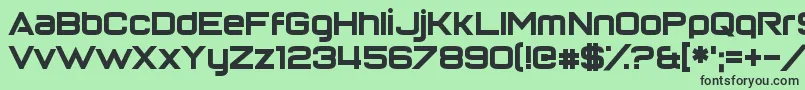 ReturnOfTheGrid Font – Black Fonts on Green Background