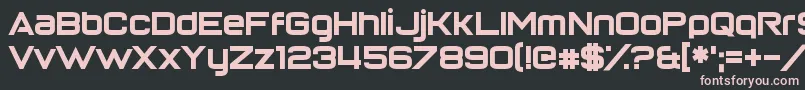 ReturnOfTheGrid Font – Pink Fonts on Black Background