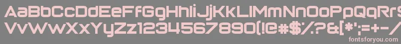 ReturnOfTheGrid Font – Pink Fonts on Gray Background