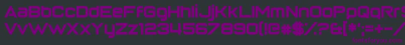 Шрифт ReturnOfTheGrid – фиолетовые шрифты на чёрном фоне