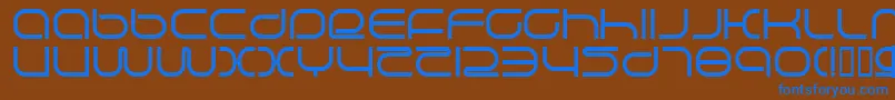 fuente LifeSupport – Fuentes Azules Sobre Fondo Marrón