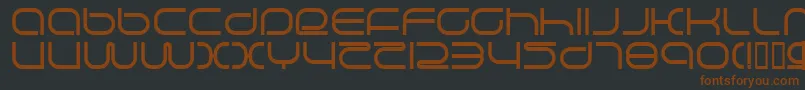 LifeSupport Font – Brown Fonts on Black Background