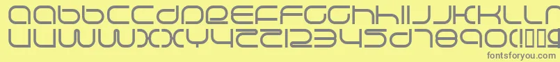 Шрифт LifeSupport – серые шрифты на жёлтом фоне