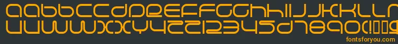 Fonte LifeSupport – fontes laranjas em um fundo preto