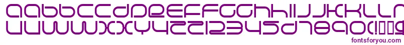 Czcionka LifeSupport – fioletowe czcionki na białym tle