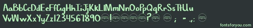 ChiselMark Font – Green Fonts on Black Background