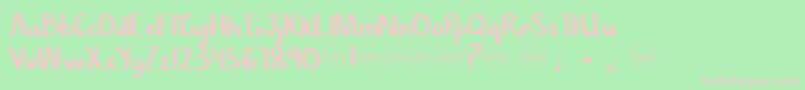 ChiselMark Font – Pink Fonts on Green Background