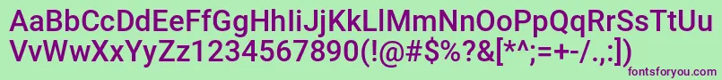 Mklammeraffen Font – Purple Fonts on Green Background