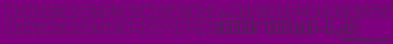 フォントTransuranium – 紫の背景に黒い文字