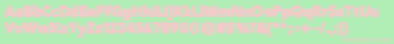 Distrobl Font – Pink Fonts on Green Background