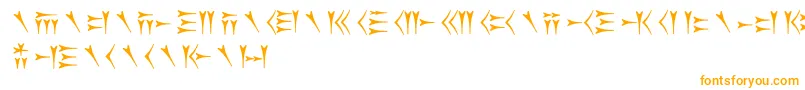 Oldpersiancuneiform-fontti – oranssit fontit