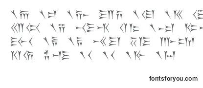 Fonte Oldpersiancuneiform
