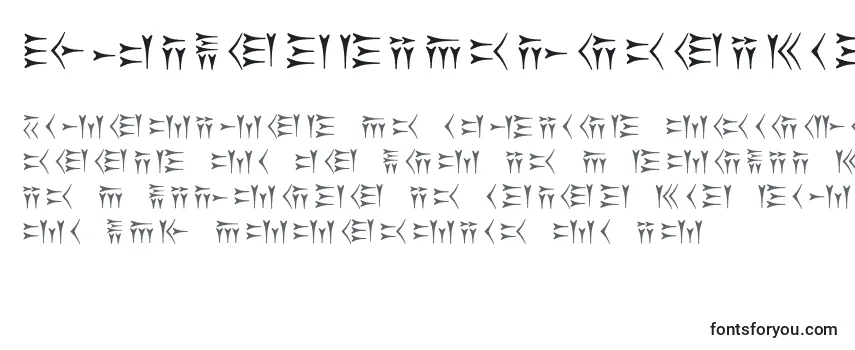 Czcionka Oldpersiancuneiform
