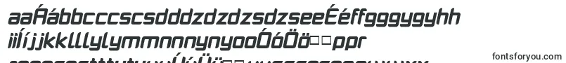 Шрифт PlatformoneBlackitalic – венгерские шрифты