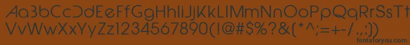 フォントEpicfusion – 黒い文字が茶色の背景にあります