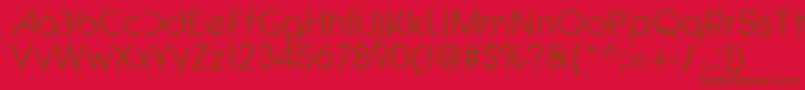 Police Epicfusion – polices brunes sur fond rouge