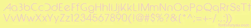 Epicfusion Font – Pink Fonts on Yellow Background