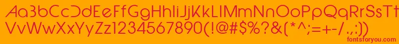 Epicfusion Font – Red Fonts on Orange Background