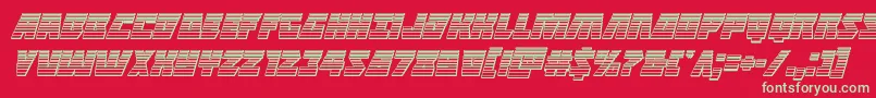Шрифт Halfshellherochromeital – зелёные шрифты на красном фоне