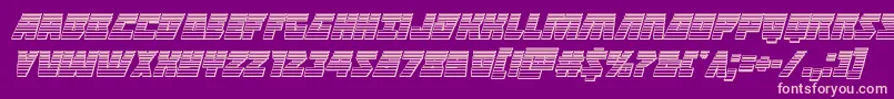 Halfshellherochromeital Font – Pink Fonts on Purple Background