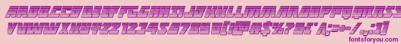 Halfshellherochromeital Font – Purple Fonts on Pink Background