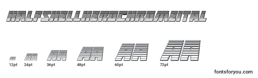 Halfshellherochromeital Font Sizes
