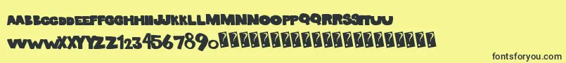 Więcej informacji o czcionce Solidmarker Czcionka Solidmarker – czarne czcionki na żółtym tle