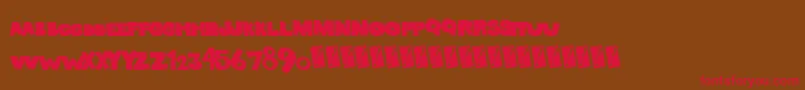 Solidmarker Font – Red Fonts on Brown Background
