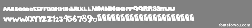 Solidmarker Font – White Fonts on Gray Background
