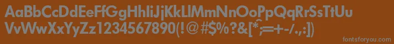 Шрифт FutoralblackdbNormal – серые шрифты на коричневом фоне