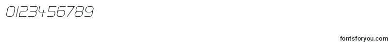 HallFeticaDecomposeItalic Font – Fonts for Numbers and Digits