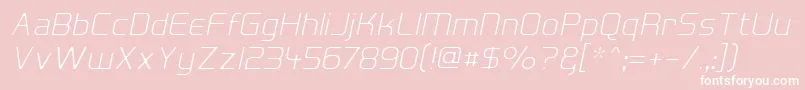 fuente HallFeticaDecomposeItalic – Fuentes Blancas Sobre Fondo Rosa
