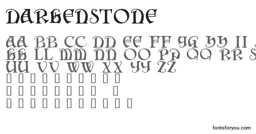 Шрифт Darkenstone – алфавит, цифры, специальные символы