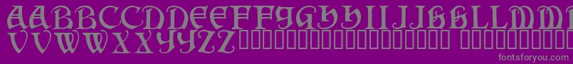 Darkenstone Font – Gray Fonts on Purple Background