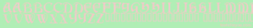 Darkenstone Font – Pink Fonts on Green Background