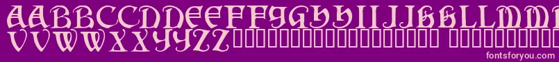 Darkenstone Font – Pink Fonts on Purple Background