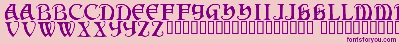 Darkenstone Font – Purple Fonts on Pink Background