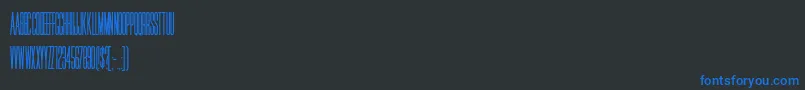 HffJammedPack Font – Blue Fonts on Black Background