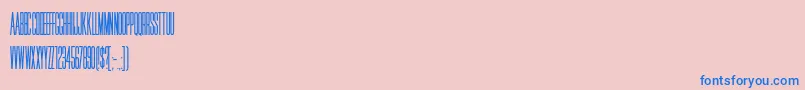 HffJammedPack Font – Blue Fonts on Pink Background