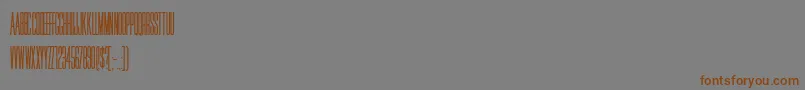 HffJammedPack Font – Brown Fonts on Gray Background